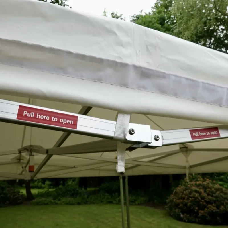 Dubbele partytent | 8 x 4 meter | 50 personen