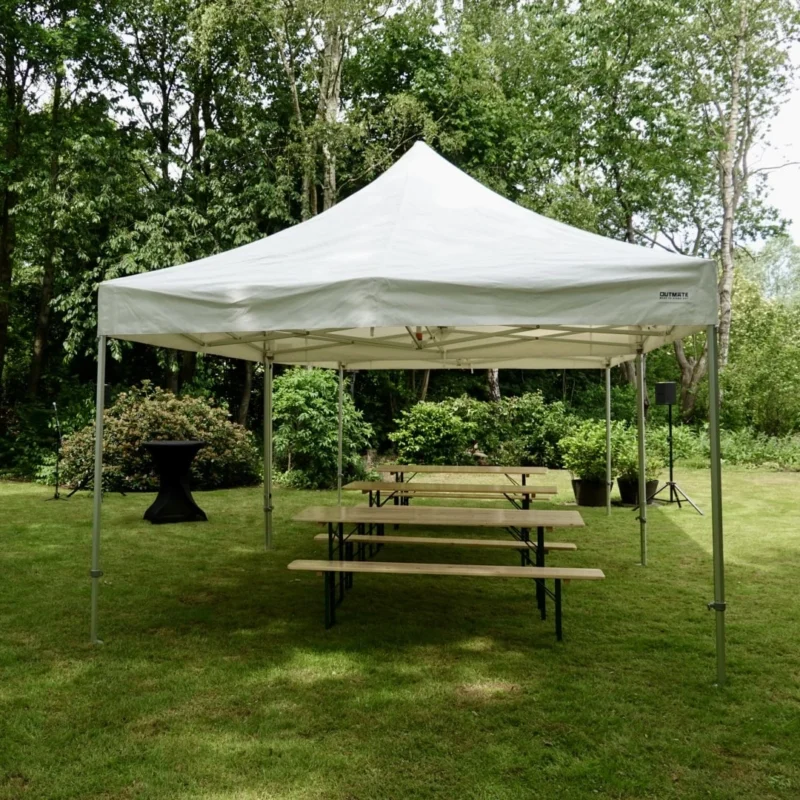Dubbele partytent | 8 x 4 meter | 50 personen